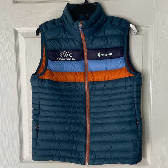 Cotopaxi Striped Down Feather Quilted Puffer Vest